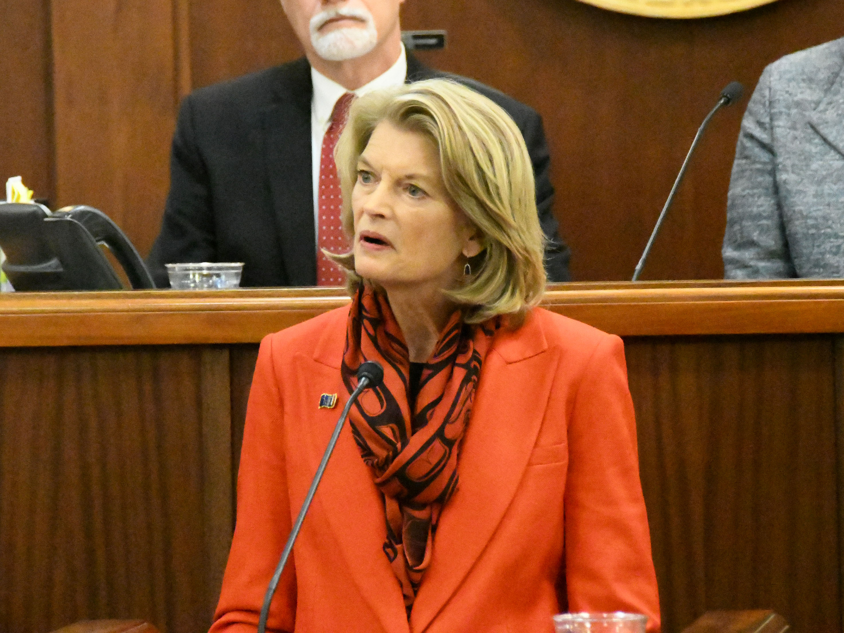U.S. Senator Murkowski addresses the Joint Legislative Body